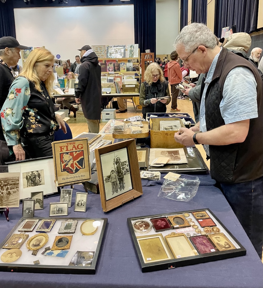 Browsing vintage paper