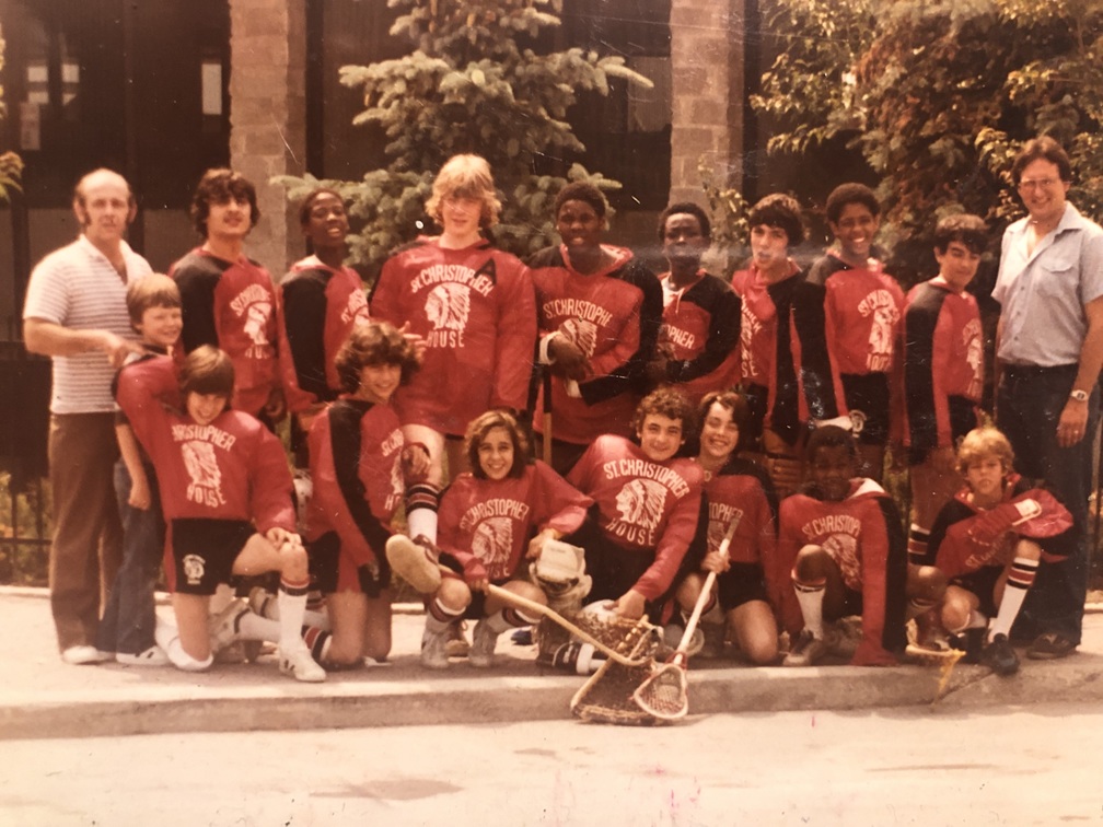 Team photo of young lacrosse players