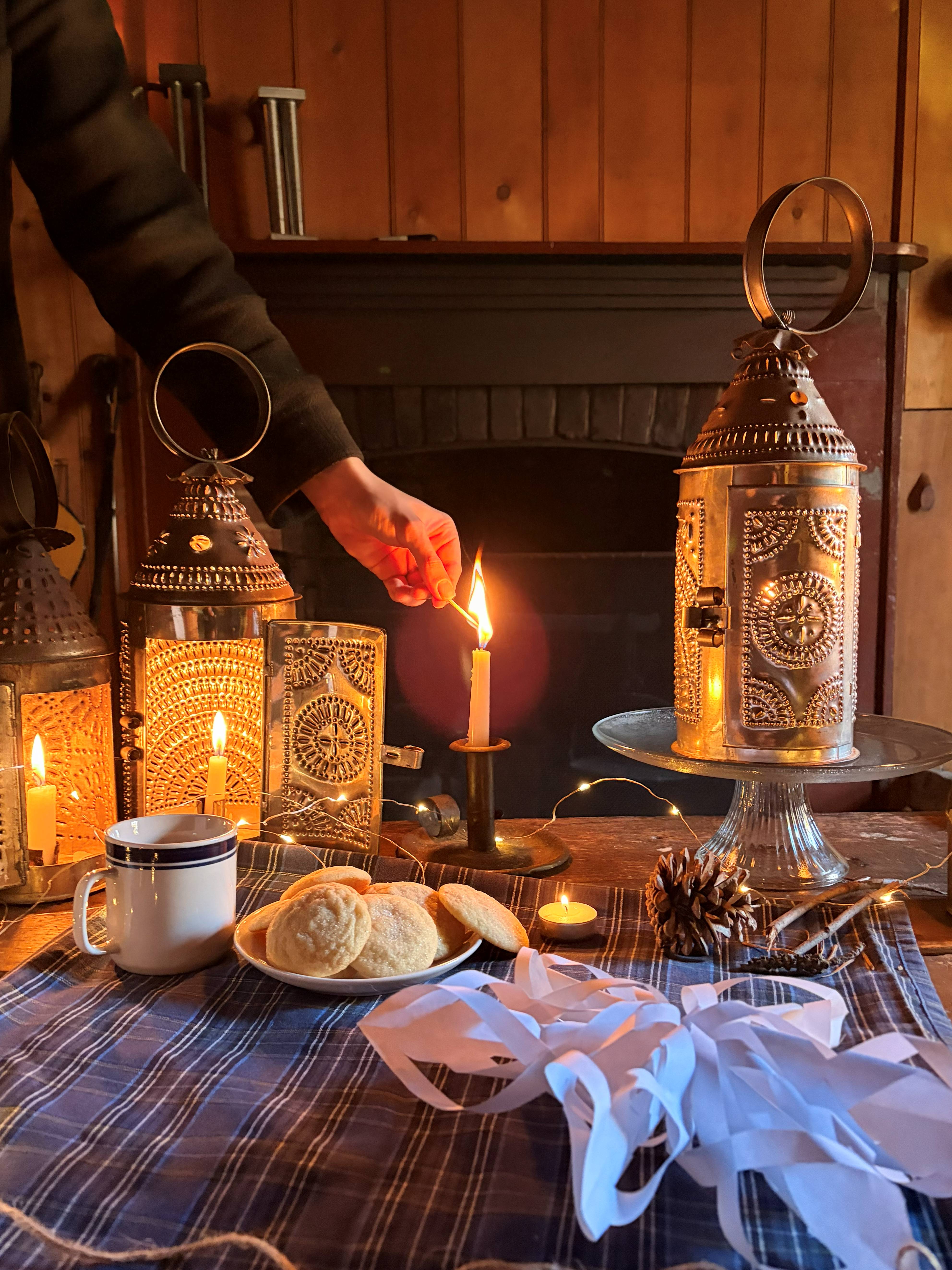 holiday celebration, winter gathering, historical demonstration,  and cultural craft workshop.
