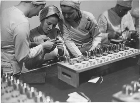 image of women making bomb