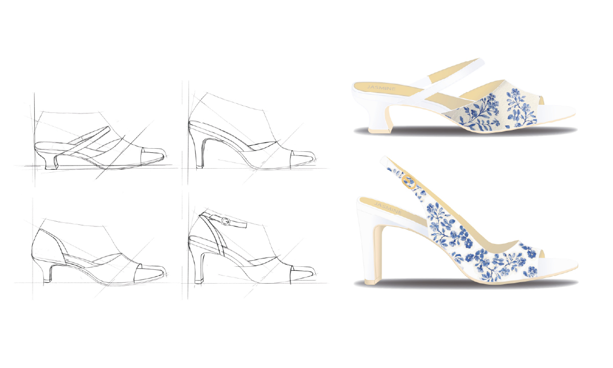 Sketch of a high heel