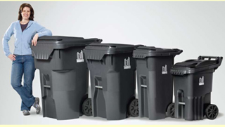 the garbage bin